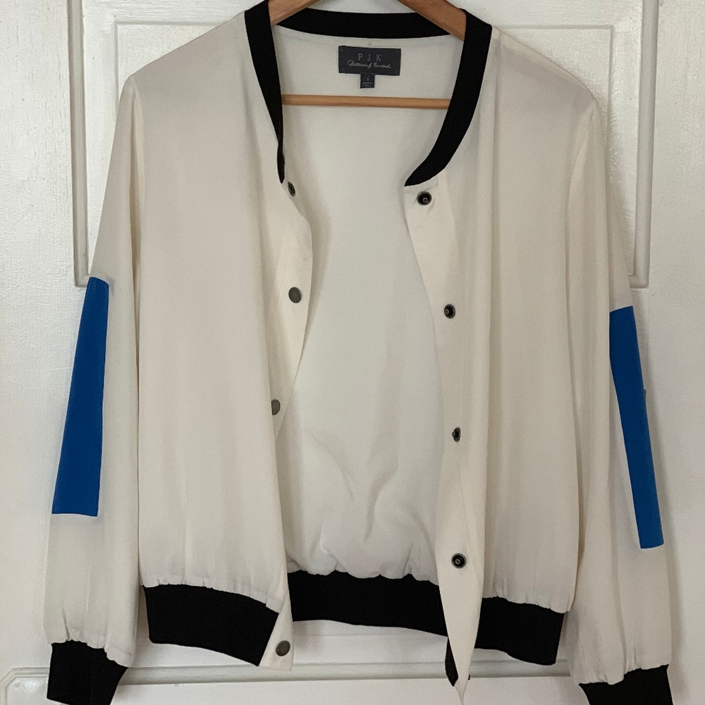 PJK Silk and Cotton Bomber Jacket